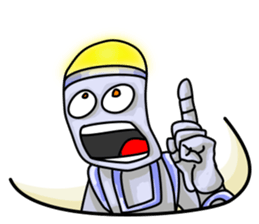 Plog the funny cartoon robot sticker #8715098