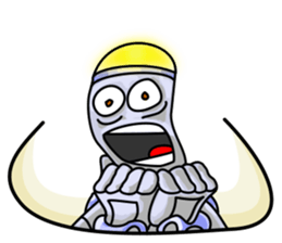 Plog the funny cartoon robot sticker #8715099