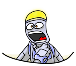 Plog the funny cartoon robot sticker #8715100