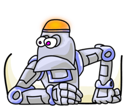 Plog the funny cartoon robot sticker #8715105