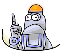 Plog the funny cartoon robot sticker #8715106