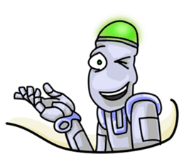 Plog the funny cartoon robot sticker #8715110