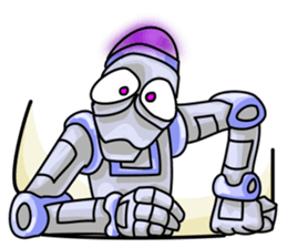 Plog the funny cartoon robot sticker #8715112