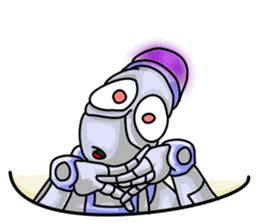 Plog the funny cartoon robot sticker #8715114