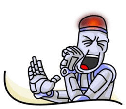 Plog the funny cartoon robot sticker #8715117