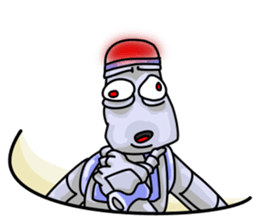 Plog the funny cartoon robot sticker #8715122