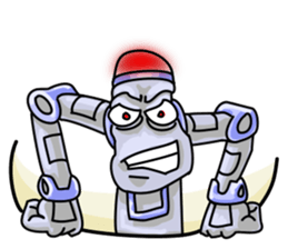 Plog the funny cartoon robot sticker #8715124