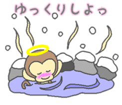 Angel of monkey   winter ver. sticker #8715748