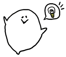 balloon ghost 6 sticker #8716326