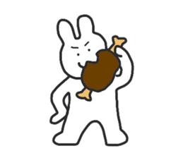 Fun rabbit sticker #8716371