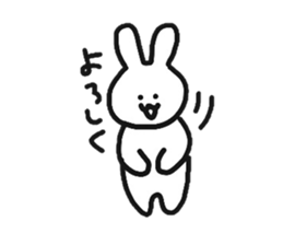 Fun rabbit sticker #8716372