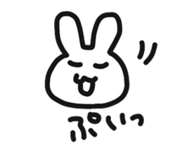 Fun rabbit sticker #8716379