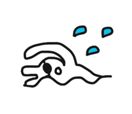 Fun rabbit sticker #8716383