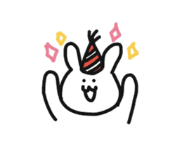 Fun rabbit sticker #8716384