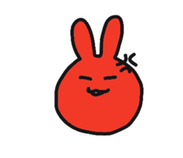 Fun rabbit sticker #8716392