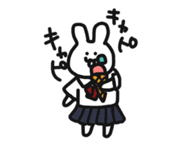 Fun rabbit sticker #8716393
