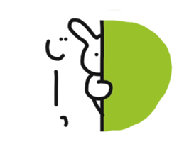 Fun rabbit sticker #8716395