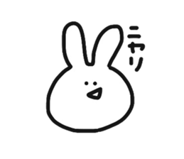 Fun rabbit sticker #8716397