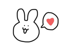 Fun rabbit sticker #8716399