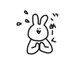 Fun rabbit sticker #8716400
