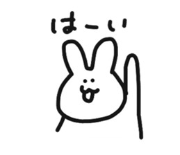Fun rabbit sticker #8716409