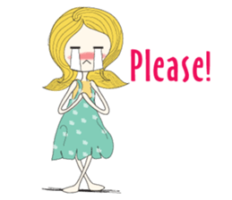 Stubborn girl sticker #8716811