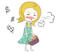 Stubborn girl sticker #8716813