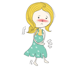 Stubborn girl sticker #8716822