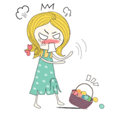 Stubborn girl sticker #8716827