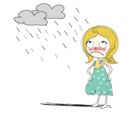 Stubborn girl sticker #8716848