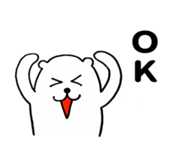 White bear ! sticker #8717131