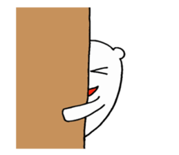 White bear ! sticker #8717138