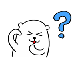 White bear ! sticker #8717150