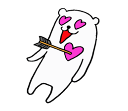 White bear ! sticker #8717164