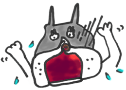 The name of the Boston terrier is Yoneko sticker #8717230