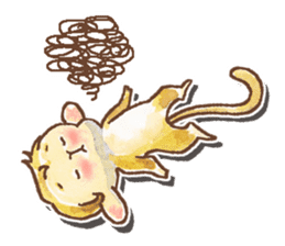 The cute monkey, HARU sticker #8717428