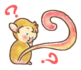 The cute monkey, HARU sticker #8717430