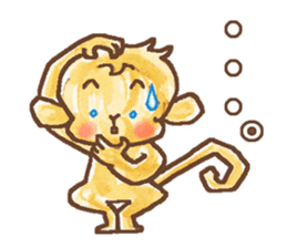 The cute monkey, HARU sticker #8717433