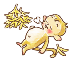 The cute monkey, HARU sticker #8717443