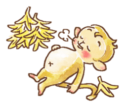 The cute monkey, HARU sticker #8717443