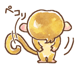 The cute monkey, HARU sticker #8717449