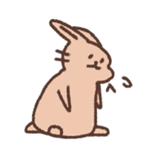 kamyu's english rabbit stickers sticker #8718011
