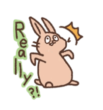 kamyu's english rabbit stickers sticker #8718014