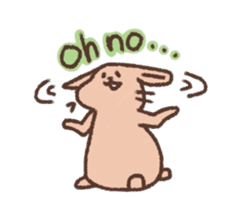 kamyu's english rabbit stickers sticker #8718017