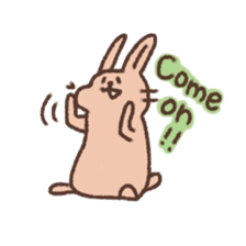 kamyu's english rabbit stickers sticker #8718027