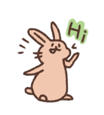 kamyu's english rabbit stickers sticker #8718030