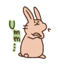 kamyu's english rabbit stickers sticker #8718031