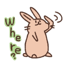 kamyu's english rabbit stickers sticker #8718034