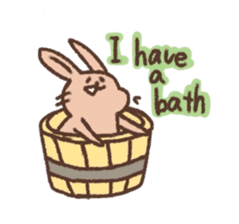 kamyu's english rabbit stickers sticker #8718036