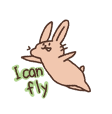 kamyu's english rabbit stickers sticker #8718038